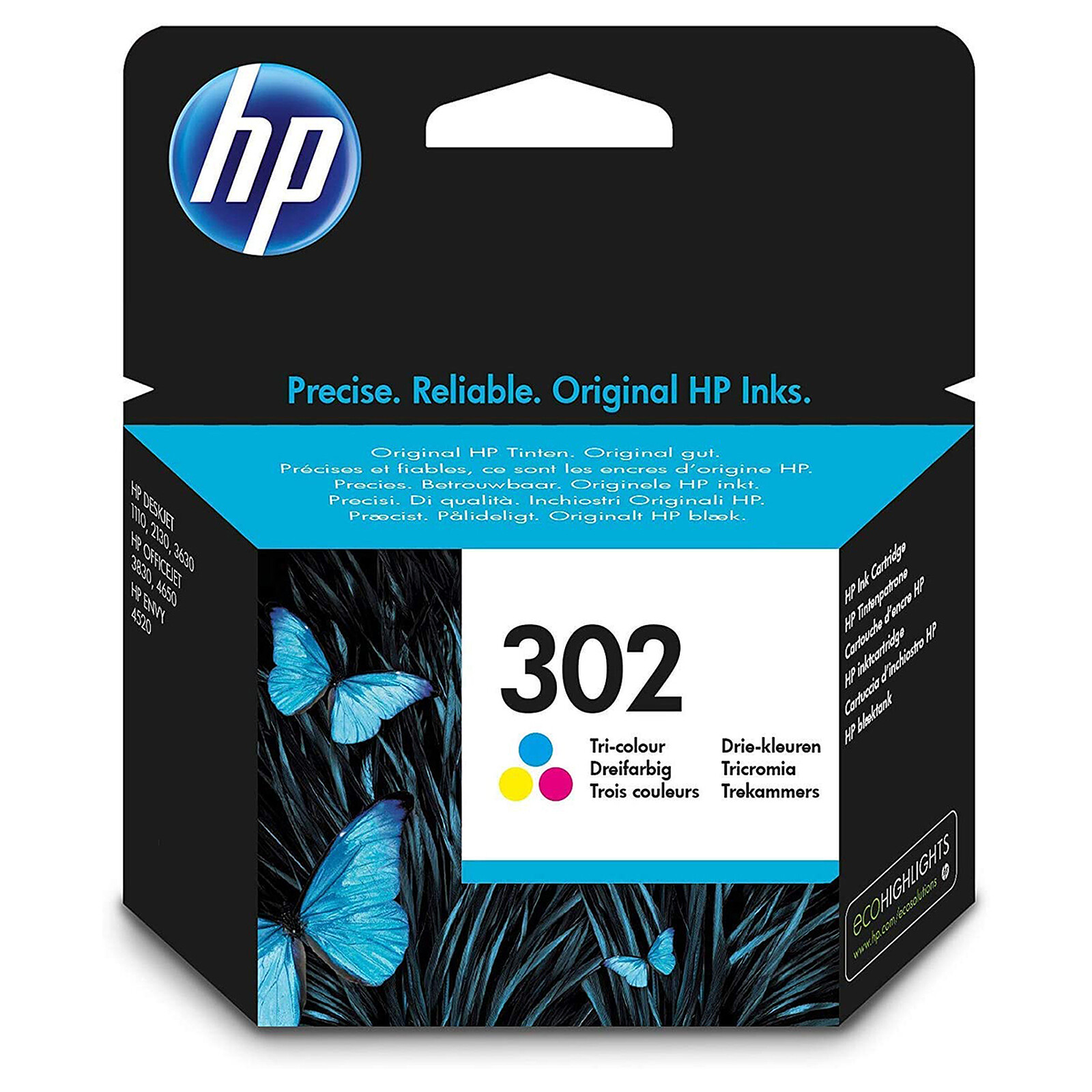 Cartouche HP 302 Couleur (F6U65AE)