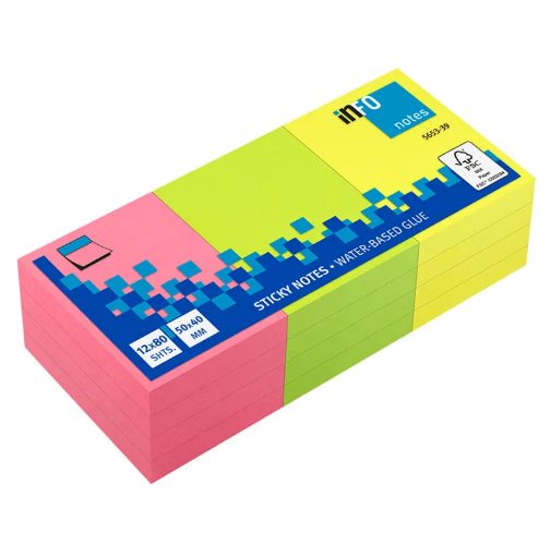 1000pcs Notes Autocollantes Colorées