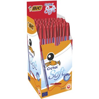 Stylos bille BIC Cristal rouge – boîte×50